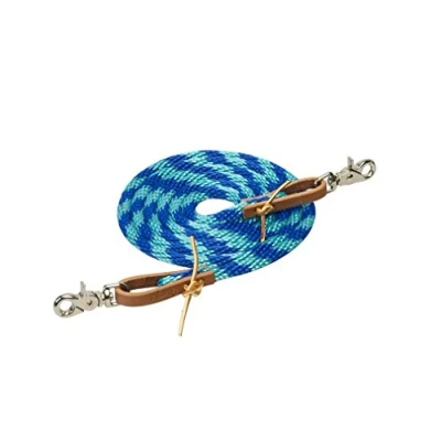 Image of Weaver Leather Poly Roper Rein, Dazzling Blue/Turquoise, 3/8&quot; x 8&#039;