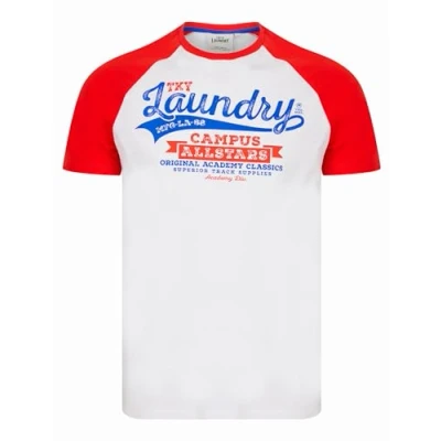 Image of Tokyo Laundry Men&#039;s Baseball Style Raglan Sleeve Cotton Jersey Crew Neck T Shirt