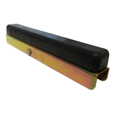 Image of leisure MART Side buffer channel boat trailer bracket and rubber Pt no. LMX1504