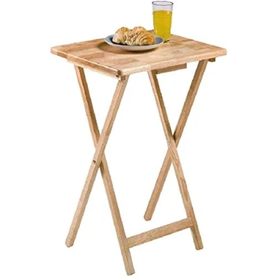 Image of Space Saving Table Reliable Folding Legs Picnic Garden Home Patio Bbq Party Study Desk Furniture (Natural)