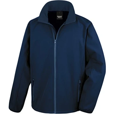 Image of Result Men&#039;s Core Printable Soft Shell Jacket, Blue (NVY/NVY), XXXX Large(Size:4XL)