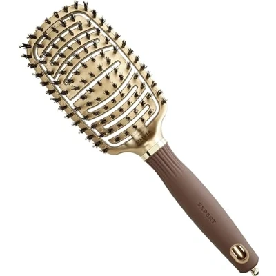 Image of Expert Care Flex Boar&amp;Nylon Bristles Gold &amp; Brown