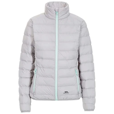 Image of Trespass Women Julianna Ultra Light Weight Jacket with Down Touch Padding Platinum, XX Small
