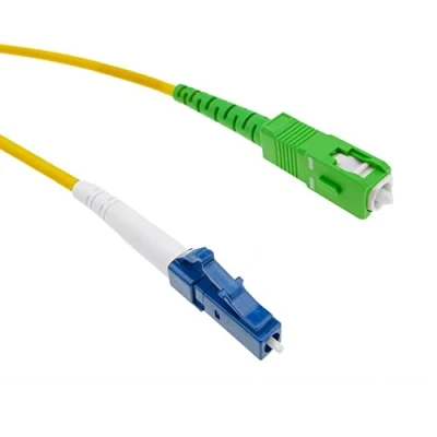 Image of SC/APC LC/UPC Long CHB Rugged 10 Meter Simplex Fibre Optic Patch Cable SC LC APC UPC Single Mode OS2 9/125 Yellow Lead 3mm SM Fiber Patchcord (SC/APC LC/UPC, Meter)