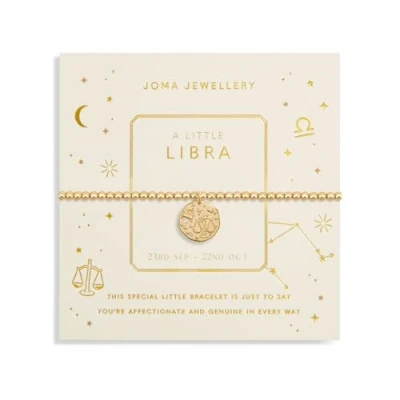 Image of Joma Jewellery STAR SIGN A LITTLE LIBRA Gold Plated Bracelet in 17.5 cm stretch