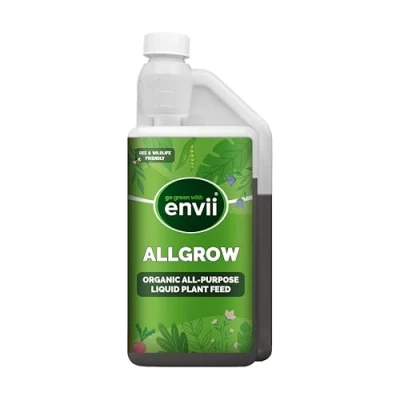 Image of Envii Allgrow Organic House Plant Food Indoor &amp; Outdoor Multipurpose Fertiliser Liquid Feed 1 Litre Makes 330 Litres