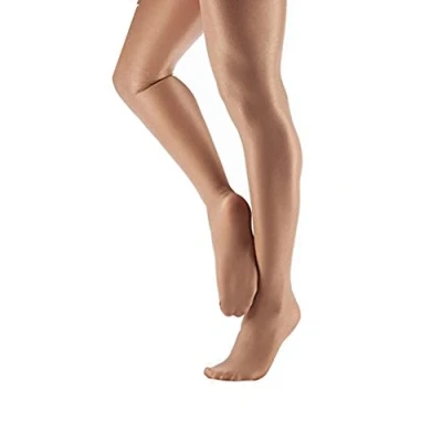 Image of Mytoptrendz® Girls Super Ultra Shine tights Shiny Glossy Shimmer Semi opaque 60 denier for Dance and Costuming (9 11 years, Light Toast) FOOTED