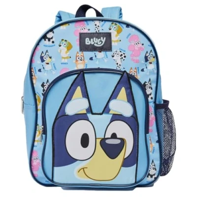 Image of Bluey Backpack Kids School Bag Childrens Boys &amp; Girls Nursery Rucksack Blue
