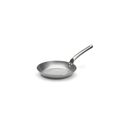 Image of De Buyer 5130.24 Carbone Plus Round Frying Pan with Stainless Steel Cold Handle, 24 cm Diameter