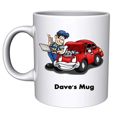 Image of SMB Novelties Personalised Mechanics Mug