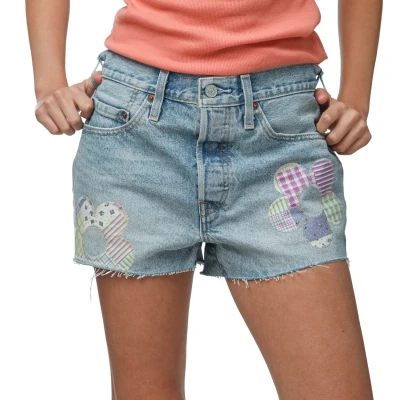 Image of Levi&#039;s Women&#039;s 501 Original Denim Shorts, Fresh as a Daisy Short, 27W