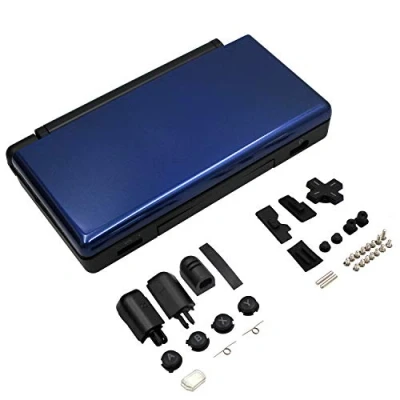 Image of OSTENT Full Repair Parts Replacement Housing Shell Case Kit Compatible for Nintendo DS Lite NDSL (Blue)