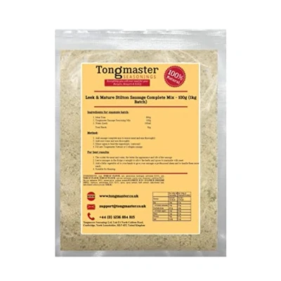 Image of Leek &amp; Mature Stilton Sausage Complete Mix 100g (1kg Batch)