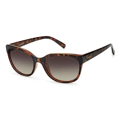 Image of Polaroid Women&#039;s Pld 4030/S Q3v 55 Sunglasses, Dark Havana/Brown Sf Pz, UK