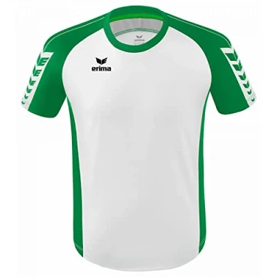 Image of Erima Adult Six Wings Teamsport Jersey, White/emerald, L