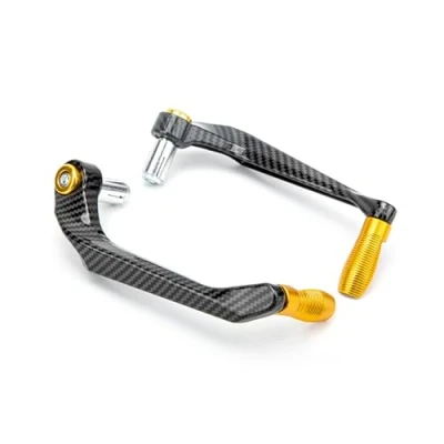 Image of Fydun Handlebar Brake Clutch Lever Hand Guard Protector, Motorcycle Protector 7/8Inch 22mm Universal Aluminum Alloy (Gold)