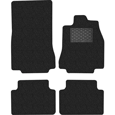 Image of Nicoman Spaghetti All Weather Fully Tailored Car mats Fit【2007 2015 XF Saloon/Estate X250 】(Full Set 4 Piece,Black Eco)