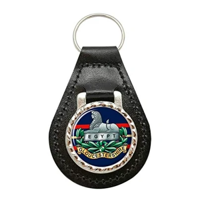 Image of Gloucestershire Regiment, British Army Leather Key Fob