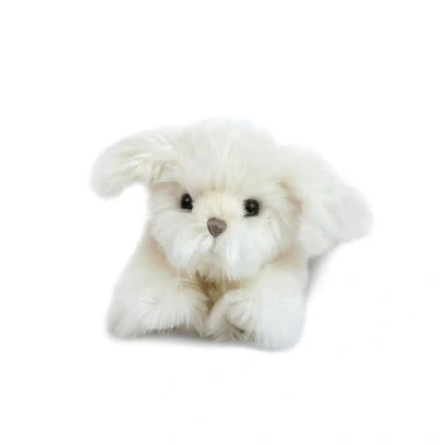Image of MON AMI Sugar the Maltese Dog Stuffed Animal 10/25cm Soft Cuddly Toy Gifts for Kids