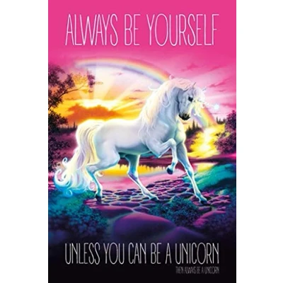 Image of Pyramid International Always Be Yourself Maxi Poster, Wood, Multi Colour, 91.5x61x0.02 cm
