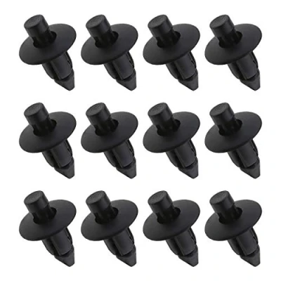 Image of Be In Your Mind 50Pcs Vehicle Bumper Side Skirt Sills Trim Clips Plastic Push Type Rivets Fasteners 96057846 Fits 7mm Hole Black