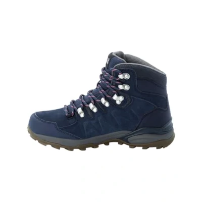 Image of Jack Wolfskin Women&#039;s Refugio Texapore MID W Walking Shoe, Dark Blue Grey, 5 UK