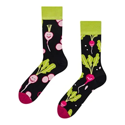 Image of Dedoles Unisex Socks for Women, Men &amp; Kids Cotton Funny Designs Football Bicycle Horses Plants Firefighter Gift Mismatched, Design: Gangster Raccoon, Colour: Black, Size: 8 9.5 W / 9 11 M UK
