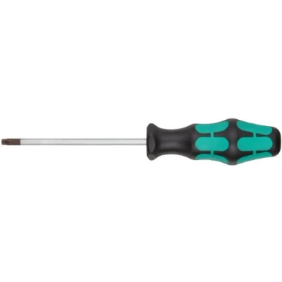 Image of Wera 05138264001 27 x 115 mm 367 TX BO Screwdriver for Tamper Proof TORX Screws Silver