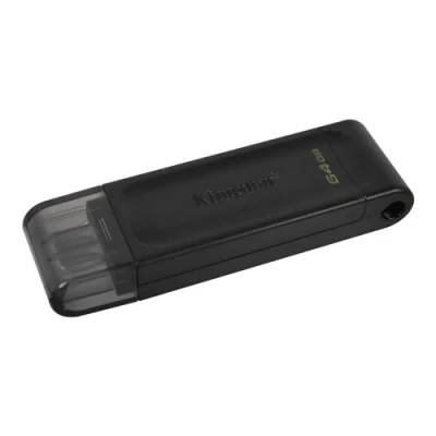 Image of Kingston DataTraveler 70 DT70/64GB USB C Flash Drive Black
