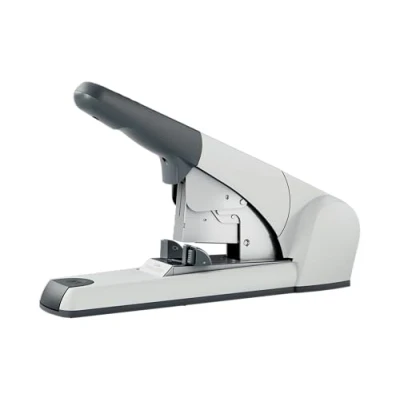 Image of Leitz Heavy Duty Stapler, 120 Sheet Capacity, Ergonomic Metal Body, Includes Staples, Flat Clinch, 55530084 Silver