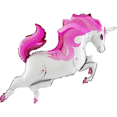 Image of Toyland® 101cm (40&quot;) Pink Unicorn Foil Balloon Birthday Party Decoration