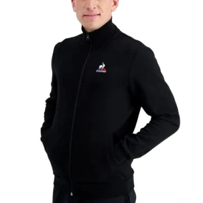 Image of Le Coq Sportif Ess Fz Sweat No.4 M Black Track Jacket, S