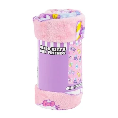 Image of Northwest Hello Kitty &amp; Friends Silk Throw Blanket 40&quot; x 50&quot; 83505
