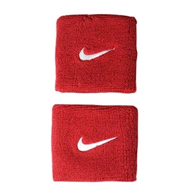Image of NIKE WRISTBAND SWOOSH SCARLET/WHITE