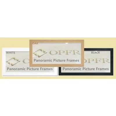 Image of Panoramic Sizes,Modern Picture Frames,Photo Frames,Poster, Frames (White, 20x8 inch)