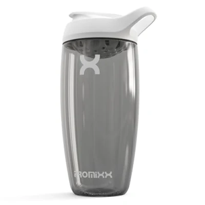 Image of Promixx PURSUIT Protein Shaker Bottle New Edition Premium Sports Bottles for Mixes and Supplement Shakes Easy Clean, Durable Cup, 700ml, Ceramic White