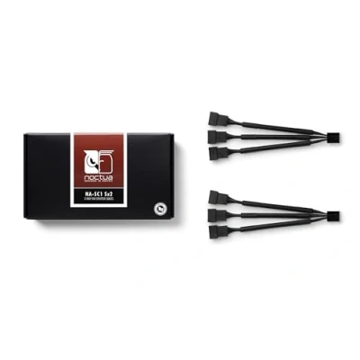 Image of Noctua NA SC1 Sx2, 3 Way Fan Splitter Cables, 4 Pin PWM (2 pack, 13cm, Black)
