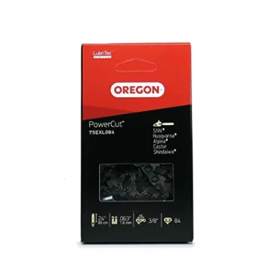 Image of Oregon PoweCut 75EXL PowerCut Saw Chain for 60 cm Blade with 84 Drive Links Full Chisel Suitable Alpina, Stihl Chainsaws