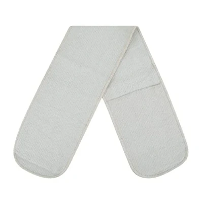 Image of 100% Cotton Double Oven Glove for Home Kitchen Restaurant Catering Pot Holder Heat Resistant Mitt (17x91 cm)