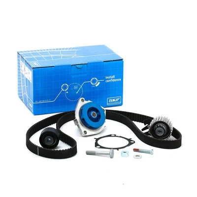 Image of 1334153, 1334284, 55488983, 55566026, 55566027 Water Pump + Timing Belt Kit SKF VKMC 05193 VAUXHALL: ZAFIRA Mk3, Vectra Mk2 CC