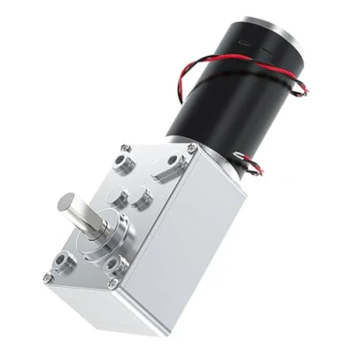 Image of DEWIN High Torsion Speeds Reducing Electric Gearbox Motor Reversible Worm Gear Motor,8mm Shaft 12V(12V,400rpm)