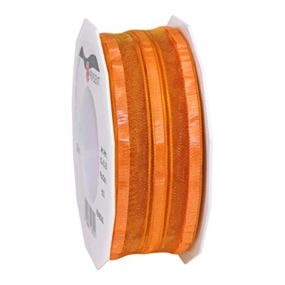 Image of Präsent Venedig Pull Bow Ribbon Orange 40 mm width, 25 m length