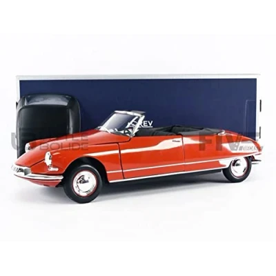 Image of Norev NV181599 1:18 Citroën DS 19 Cabriolet 1961 Corail Red Citroen Collectable Model, Multi