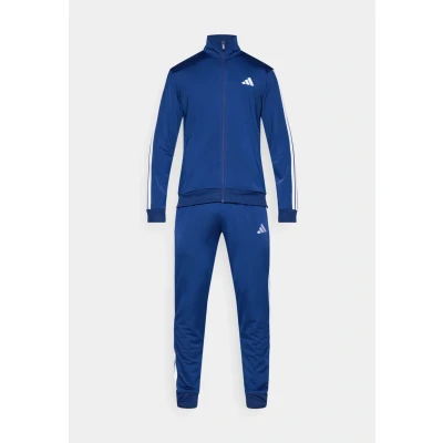 Image of adidas Men&#039;s SPORTSWEAR BASIC 3 STRIPES TRICOT TRACKSUIT Dark Blue, S