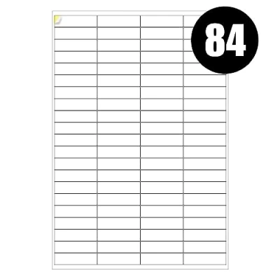 Image of A4 Labels 84 Per Sheet, 20 Sheets 1680 Sticky Label, Address Labels, Printer iSOUL Self Adhesive Printable Sticker Paper for Printing, Laser Stickers [Quickdry]