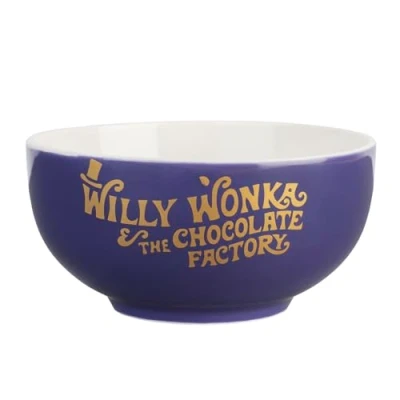 Image of Grupo Erik Willy Wonka Bowl 600 ml 14 x 7 cm Cereal Ceramic Popcorn Kitchen Decor Bar &amp; The Chocolate Factory