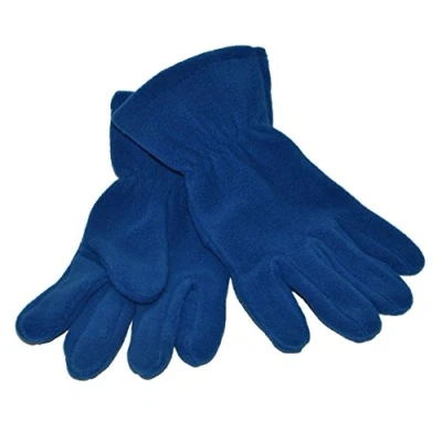 Image of Childs Fleece Gloves, Royal Blue, Age 5/7