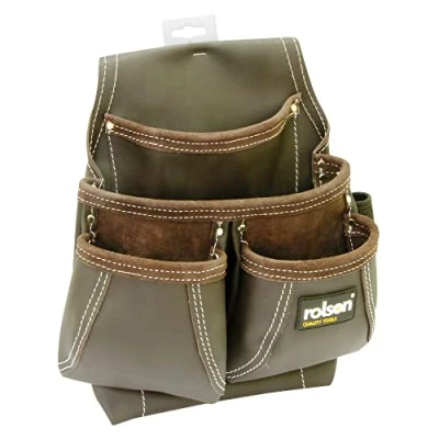 Image of Rolson 68871 Farmer&#039;s Leather Tool Pouch