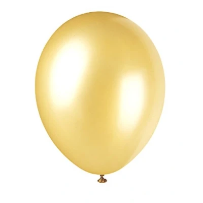 Image of Premium Gold Champagne Pearlized Balloons (30cm) Pack of 8 Elegant Party Decorations