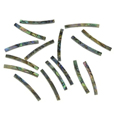 Image of KAISH Guitar Rosette New Zealand Abalone Shell Curved Strips Sound Hole Inlay 110mmx2mmx1.5mm